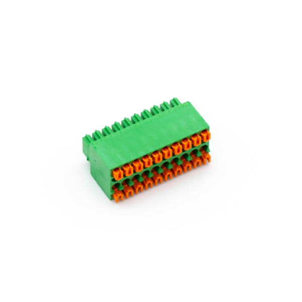Push Plug-In Terminal Green 20-Pin