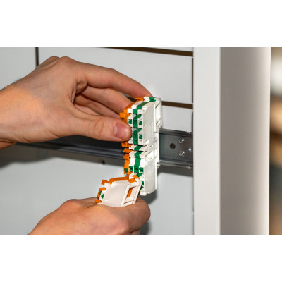 Bloc terminal de trecere Weidmüller S4C 2,5 portocaliu (100 buc.)