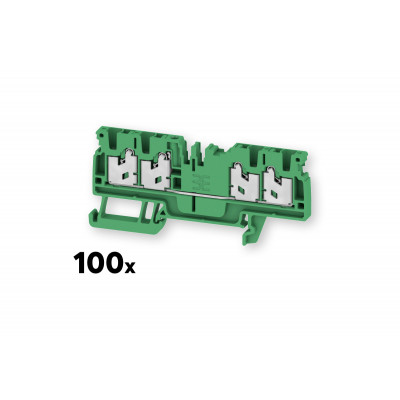 Bloc terminal de trecere Weidmüller S4C 2,5 verde...